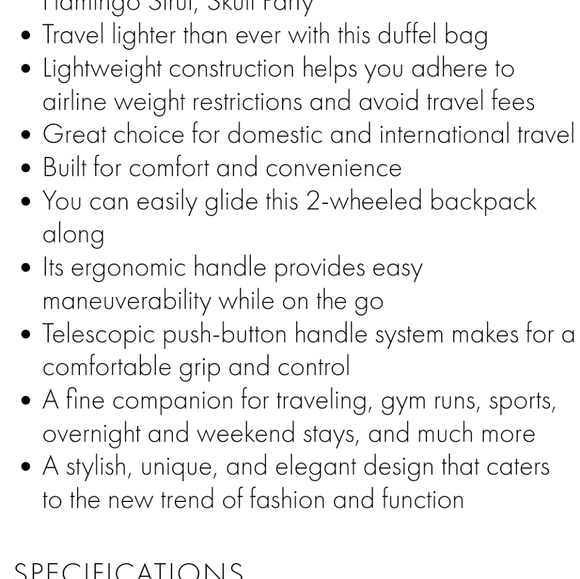 New 2 pc Set Flamingo Strut Betsey Johnson Luggage - Picture 11 of 16